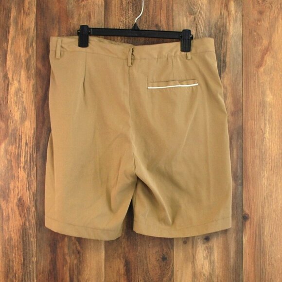Shein Men's Dress Shorts Casual Tan Pockets XL - Picture 2 of 2